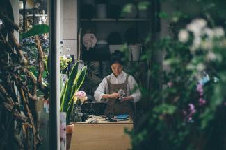 Business owner in her shop.